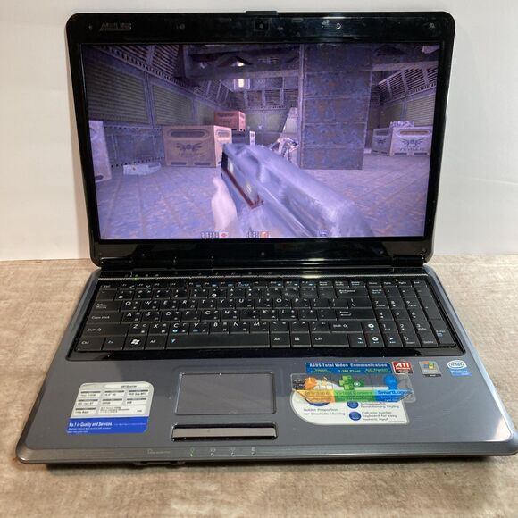 VTG Asus X61S 15.6" – 3GB RAM 60GB SSD Windows XP Pro Retro Gaming Laptop CD/DVD - Picture 9 of 16
